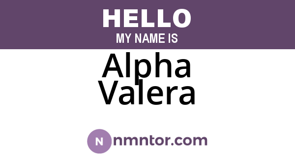 Alpha Valera
