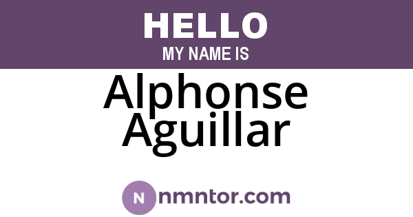 Alphonse Aguillar