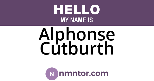 Alphonse Cutburth