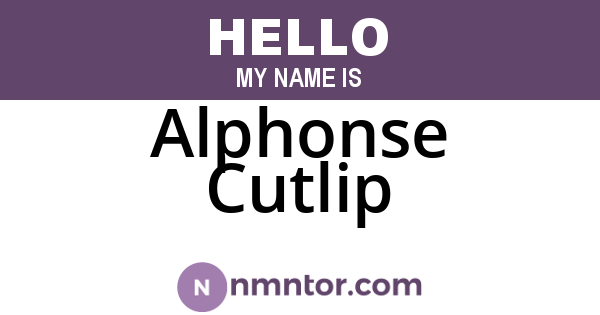 Alphonse Cutlip