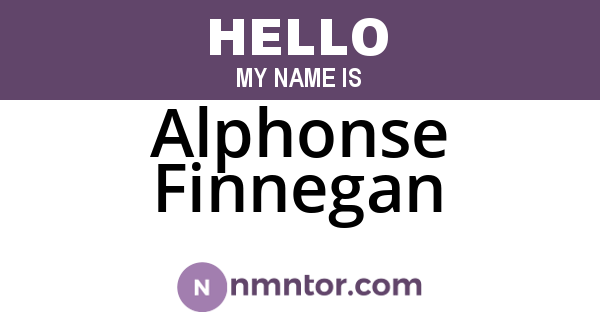 Alphonse Finnegan