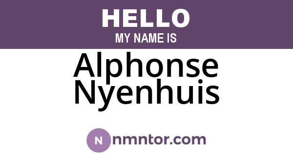 Alphonse Nyenhuis