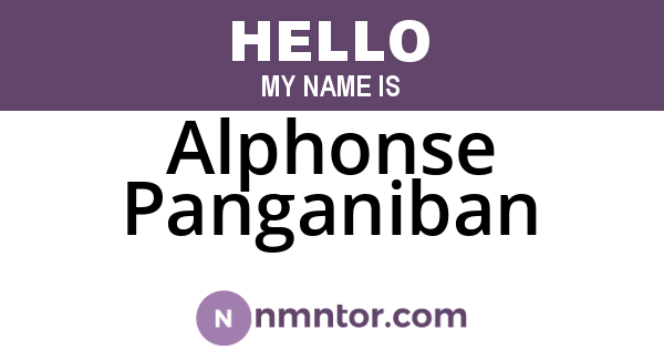 Alphonse Panganiban