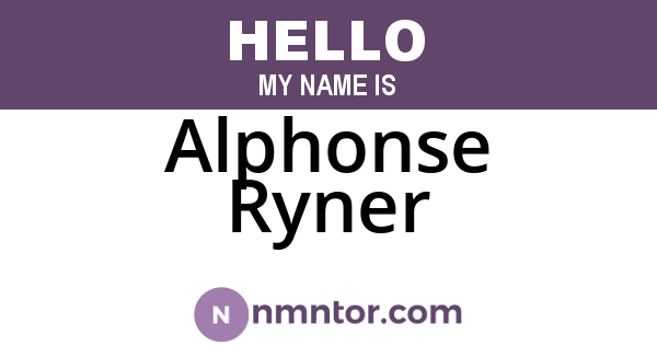 Alphonse Ryner