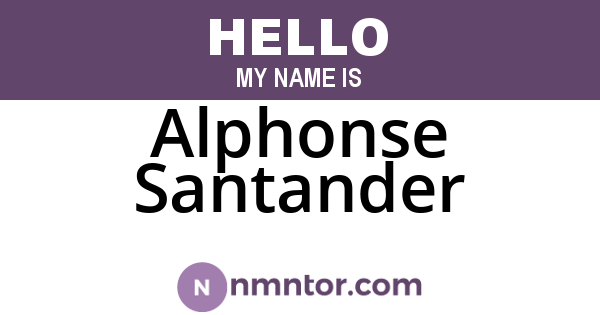 Alphonse Santander
