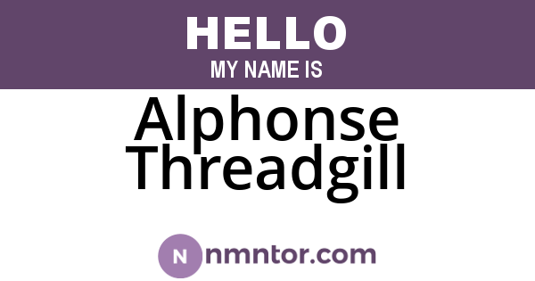 Alphonse Threadgill