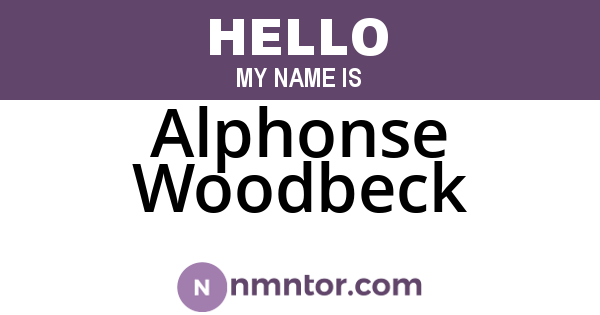 Alphonse Woodbeck