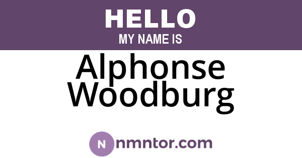 Alphonse Woodburg