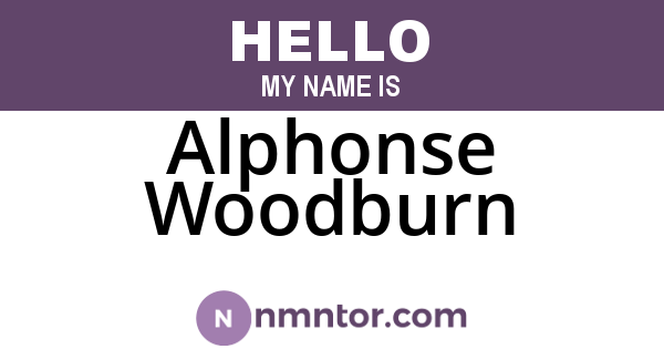 Alphonse Woodburn