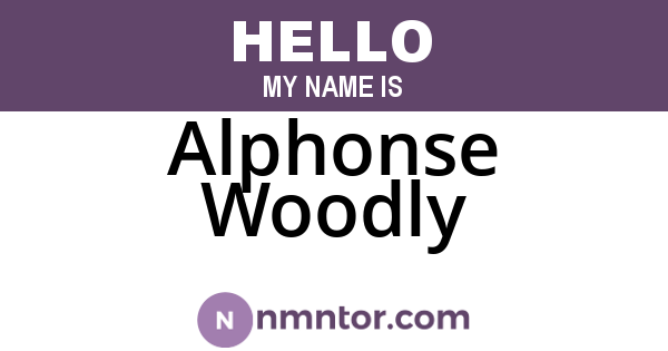 Alphonse Woodly