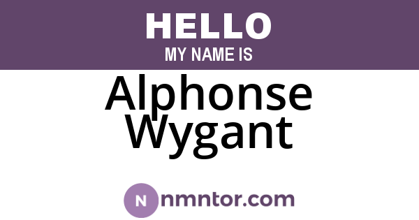 Alphonse Wygant