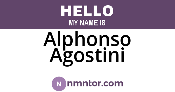 Alphonso Agostini