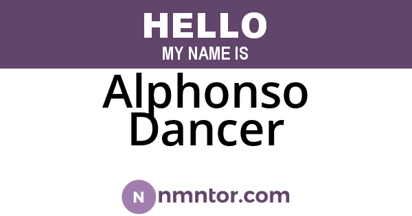 Alphonso Dancer