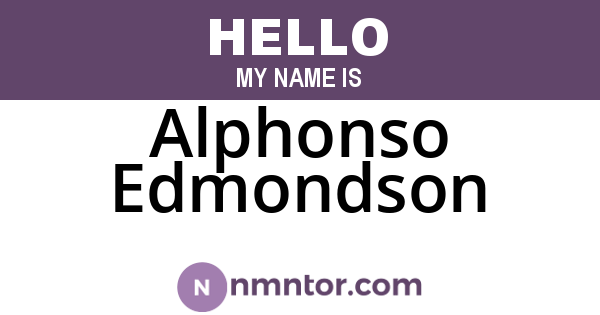 Alphonso Edmondson