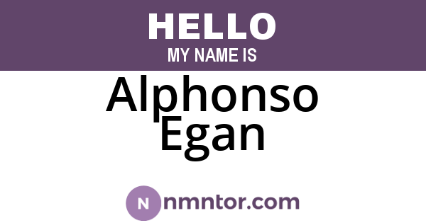 Alphonso Egan