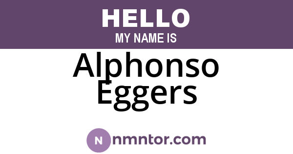 Alphonso Eggers