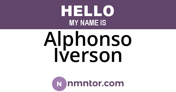 Alphonso Iverson