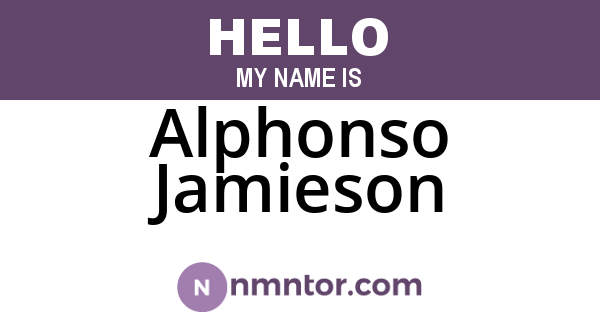 Alphonso Jamieson