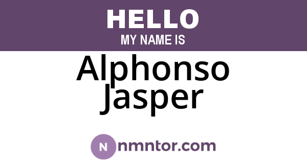 Alphonso Jasper