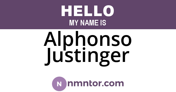 Alphonso Justinger