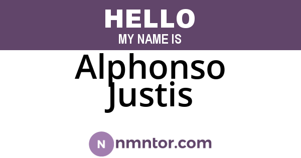 Alphonso Justis
