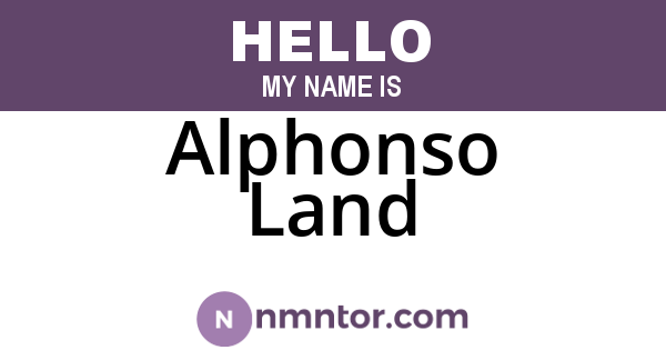 Alphonso Land