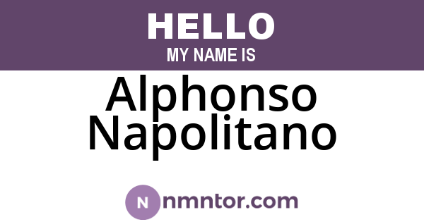 Alphonso Napolitano