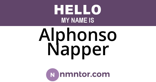 Alphonso Napper