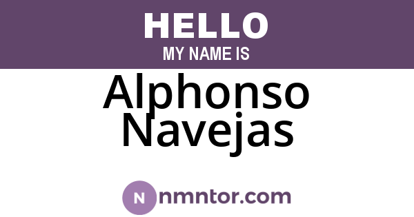 Alphonso Navejas