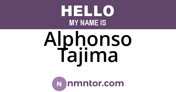Alphonso Tajima