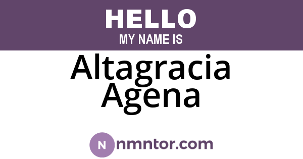 Altagracia Agena