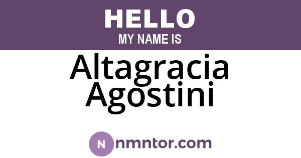 Altagracia Agostini
