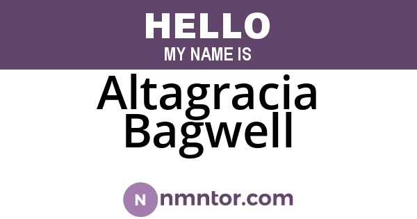 Altagracia Bagwell