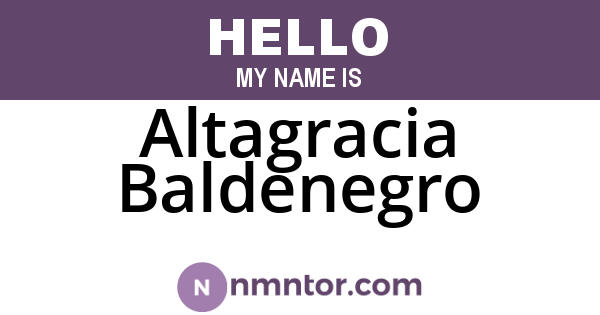 Altagracia Baldenegro