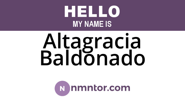 Altagracia Baldonado