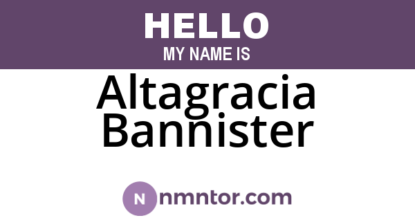 Altagracia Bannister