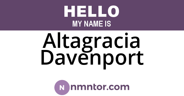 Altagracia Davenport