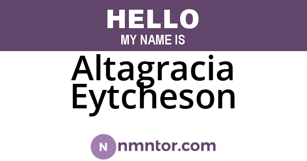 Altagracia Eytcheson
