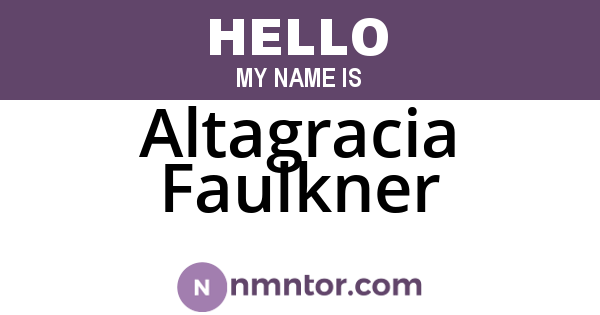 Altagracia Faulkner
