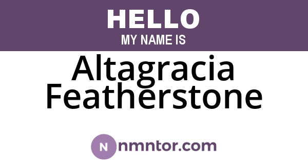 Altagracia Featherstone