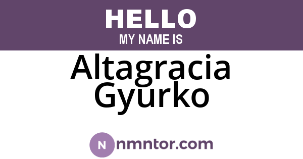 Altagracia Gyurko