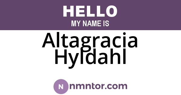Altagracia Hyldahl