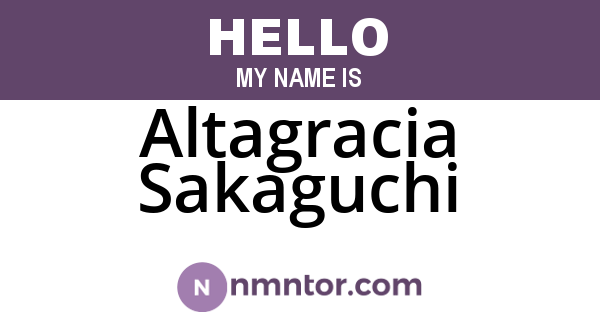 Altagracia Sakaguchi