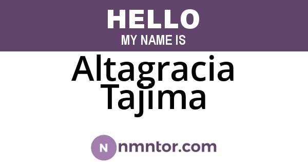 Altagracia Tajima