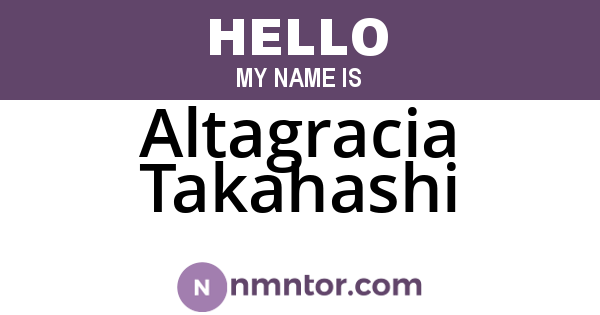 Altagracia Takahashi