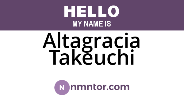 Altagracia Takeuchi