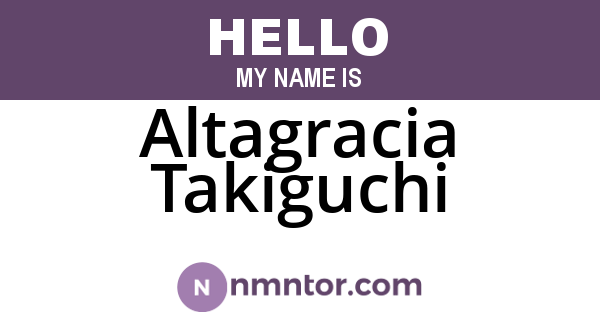 Altagracia Takiguchi