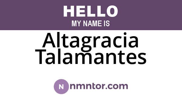 Altagracia Talamantes