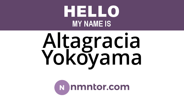 Altagracia Yokoyama