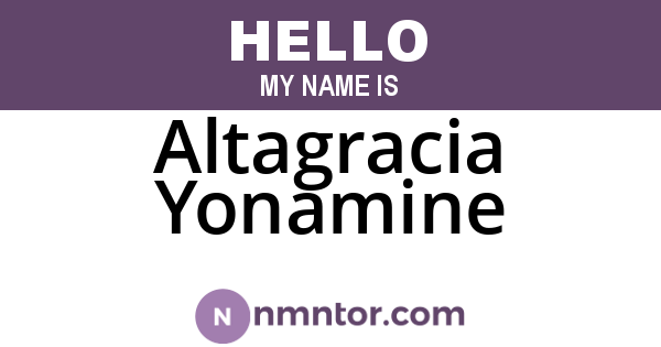 Altagracia Yonamine